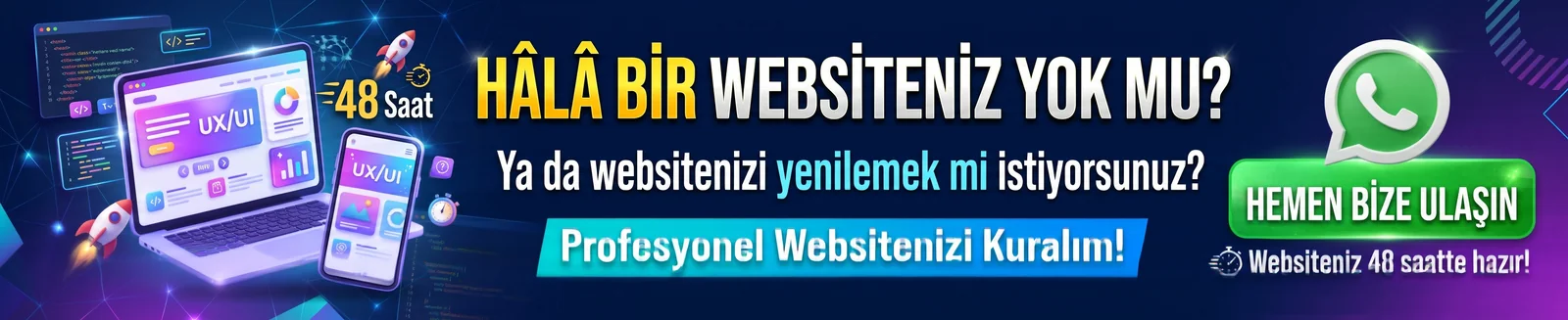 48 Saatte Profesyonel Web Sitesi Kurulumu - Jet Baskı